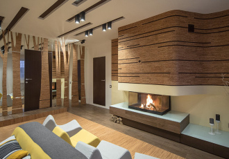 Гостиная в пробковом лесу