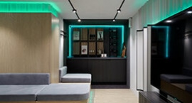 Подвал с теневым граффити