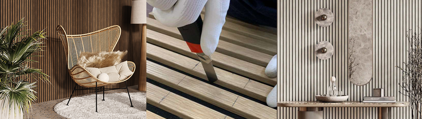 Как установить декоративные реечные панели