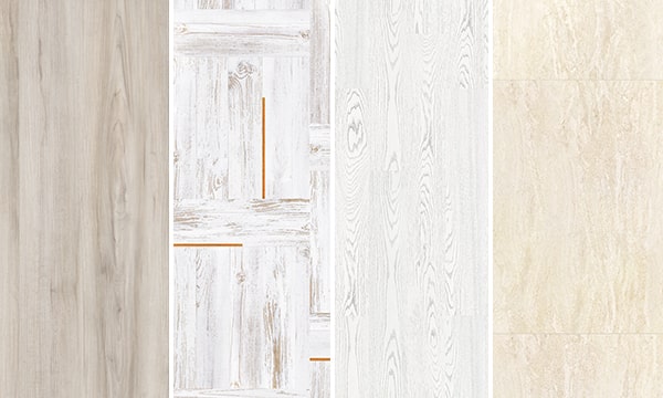 пробковые напольные покрытия из каталога в светлом оттенке древесины